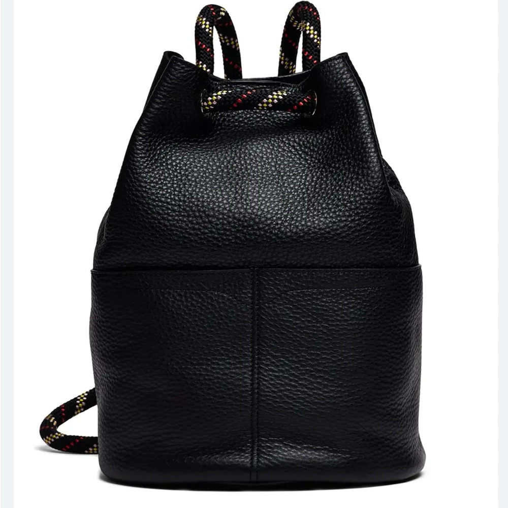 Rebecca Minkoff 
Black Pebbled Leather Backpack
